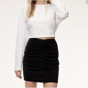 Aritzia Talula Ruched Mini Skirt